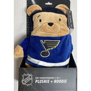 Cubcoats St. Louis Blues 2-in-1 Transforming Full-Zip Hoodie Plushie Kids 2TBlue